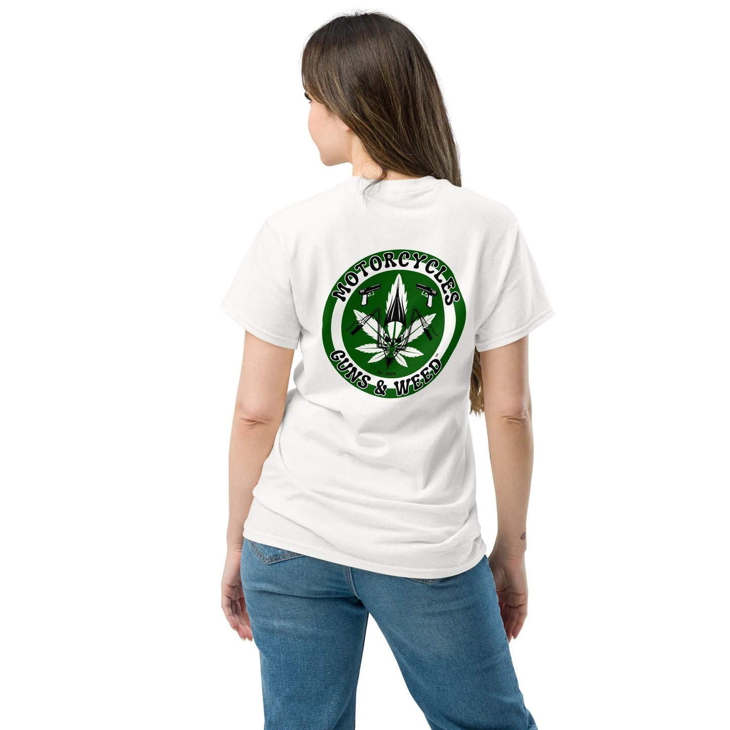 Motorcycles Guns & Weed T-shirt - Unisex - ShopMGW Clothing