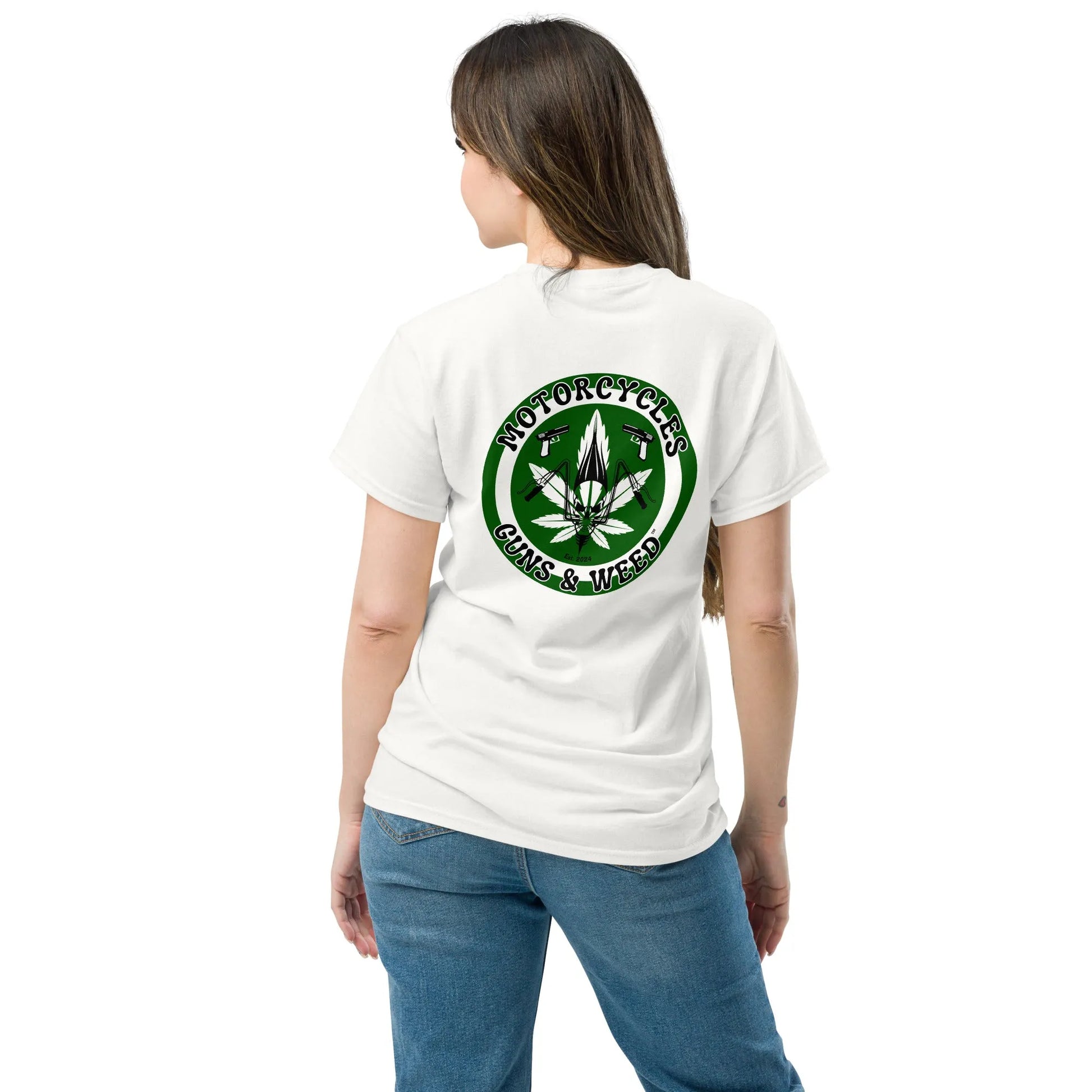 Motorcycles Guns & Weed T-shirt - Unisex - ShopMGW Clothing