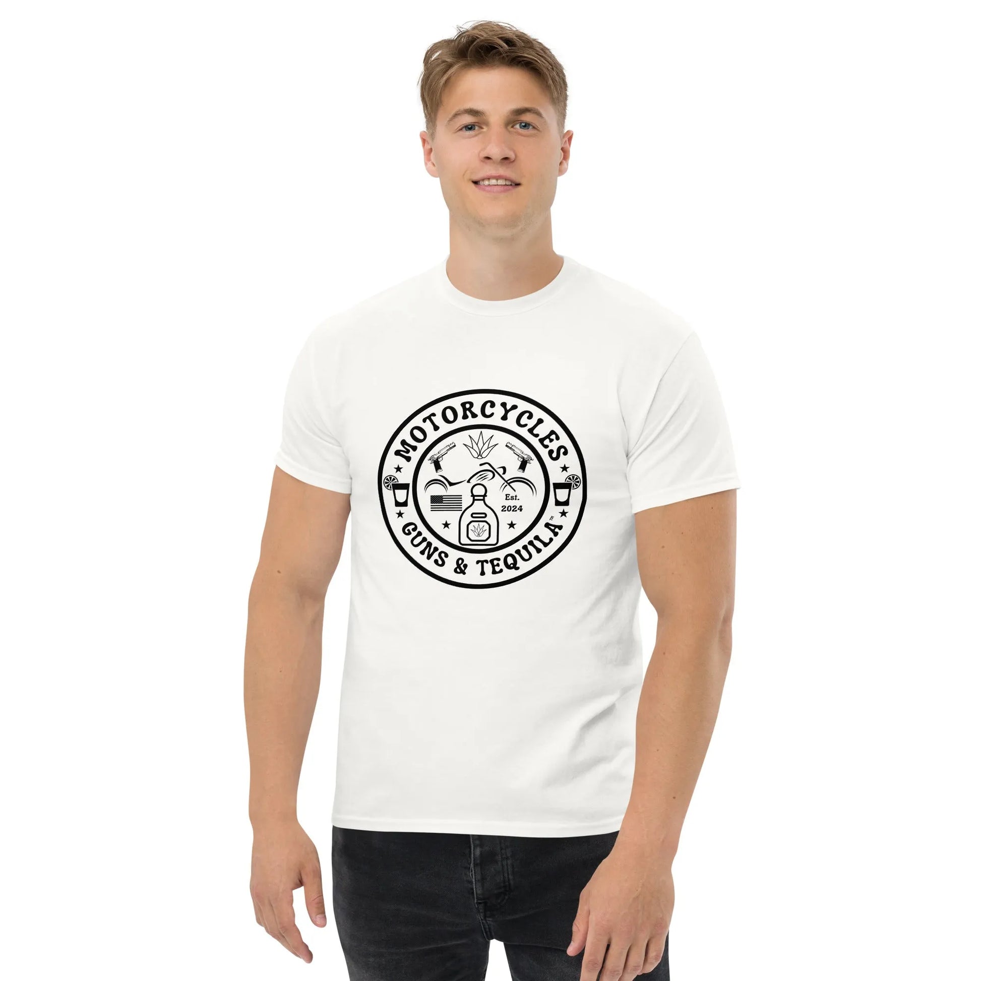 Motorcycles Guns & Tequila T-shirt - Unisex - ShopMGW Clothing