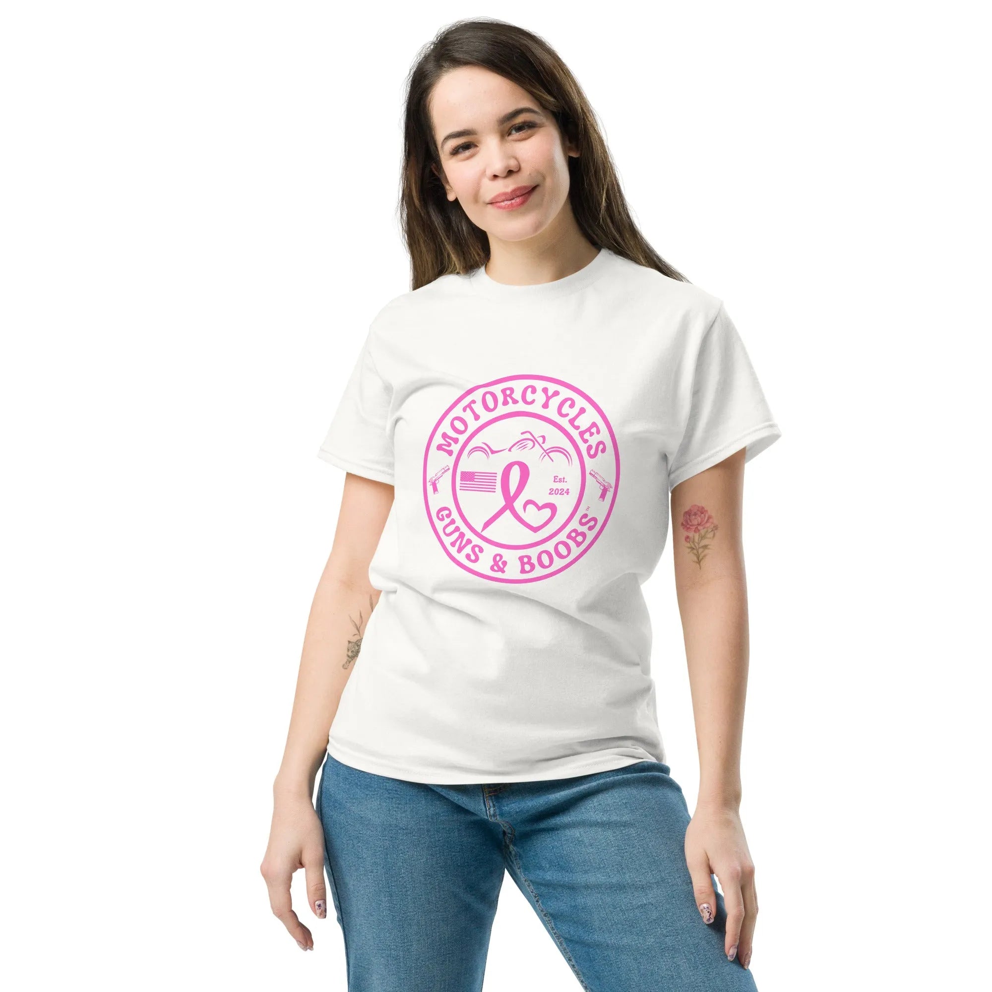 Motorcycles Guns & Boobs T-shirt - Unisex -MGW Clothing
