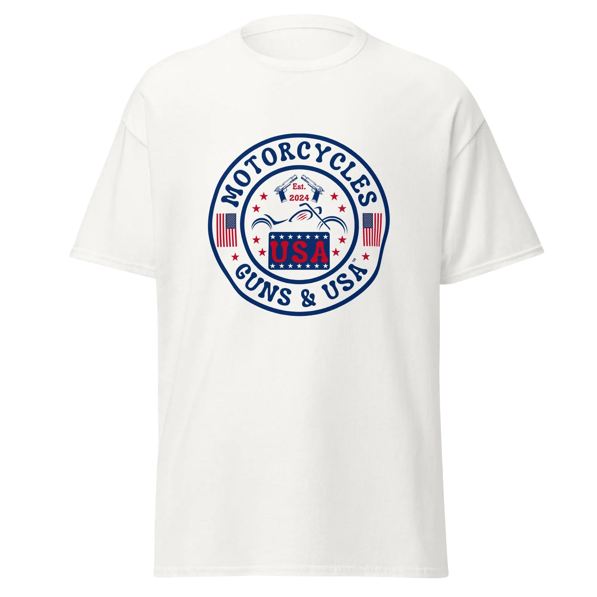 Motorcycles Guns & USA T-shirt - Unisex -MGW Clothing