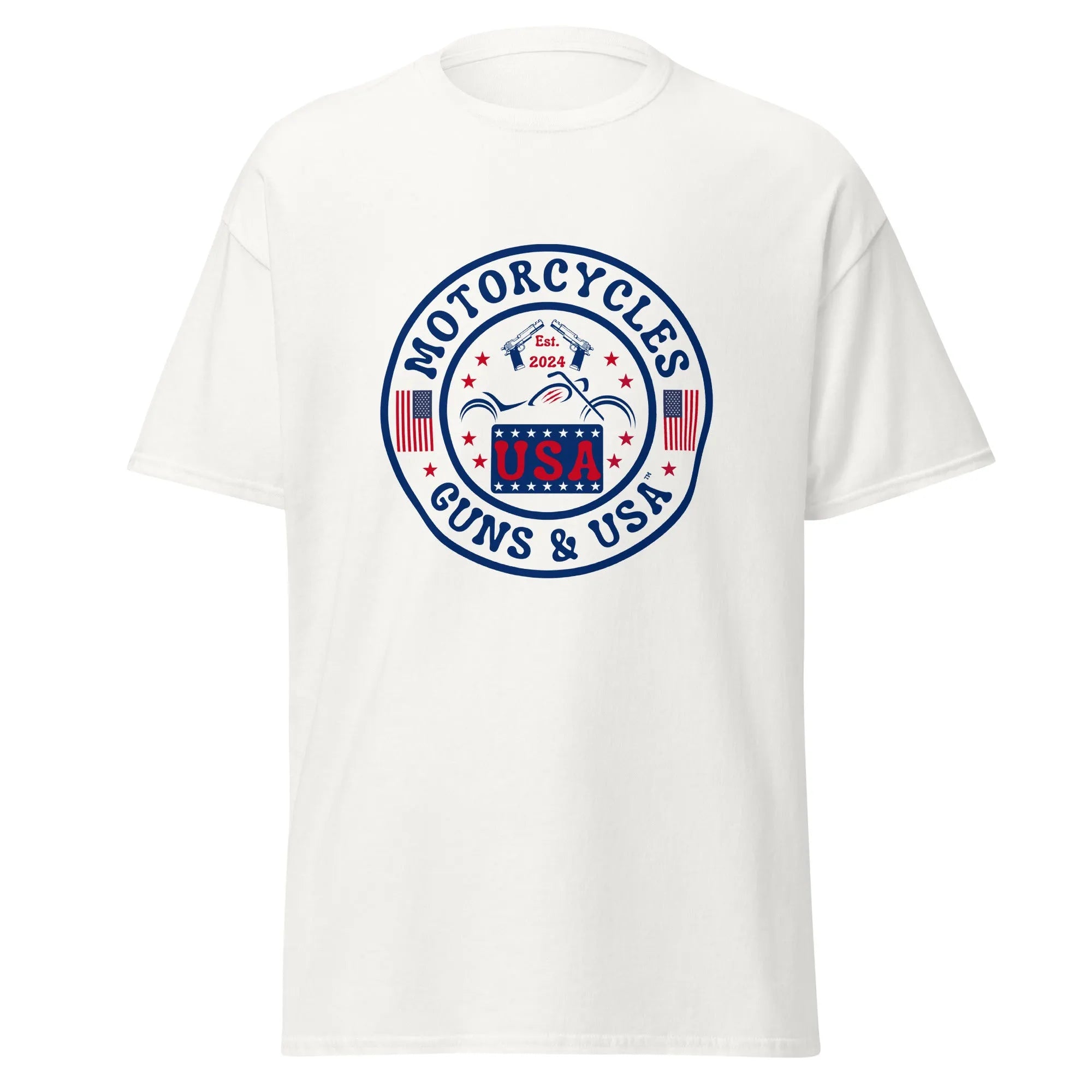 Motorcycles Guns & USA T-shirt - Unisex -MGW Clothing