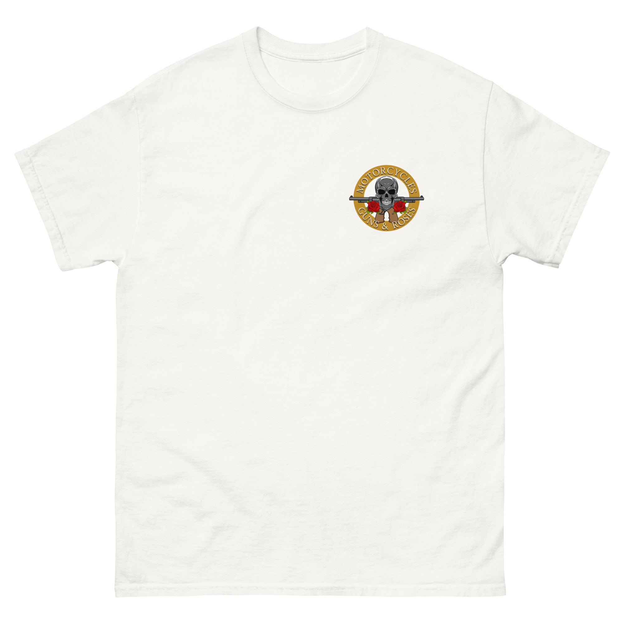 Motorcycles Guns And Roses T Shirt-MGW Clothing