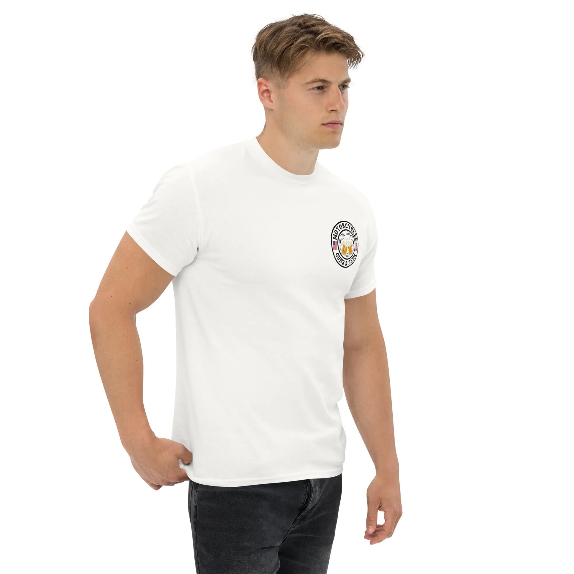 Motorcycles Guns & Beer T-shirt - Unisex - ShopMGW Clothing