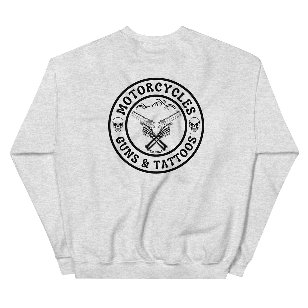Motorcycles Guns And Tattoos Sweatshirt-MGW Clothing