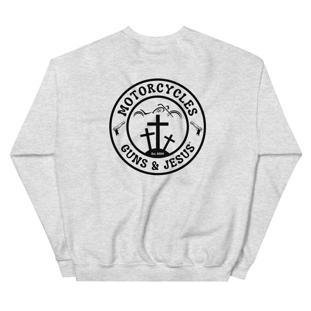 Motorcycles Guns And Jesus Sweatshirt-MGW Clothing