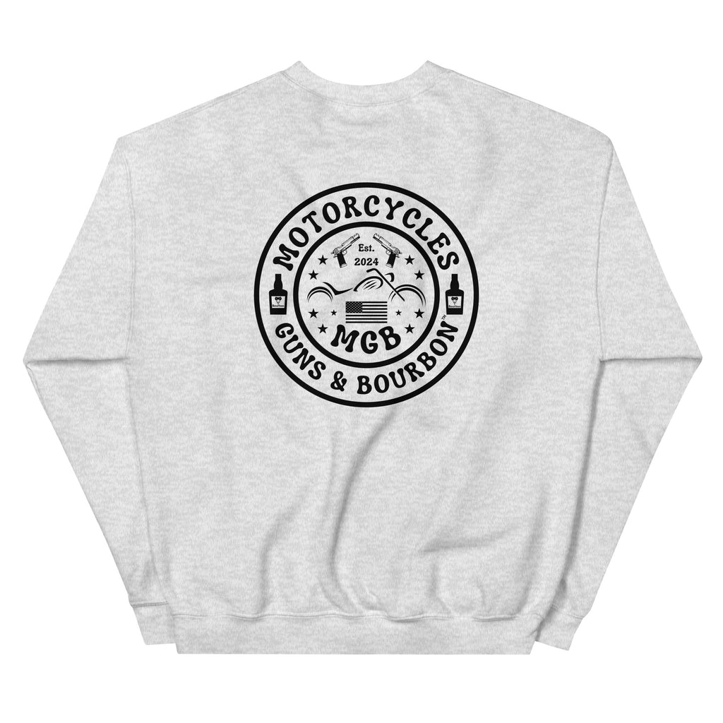 Motorcycles Guns And Bourbon Sweatshirt-MGW Clothing