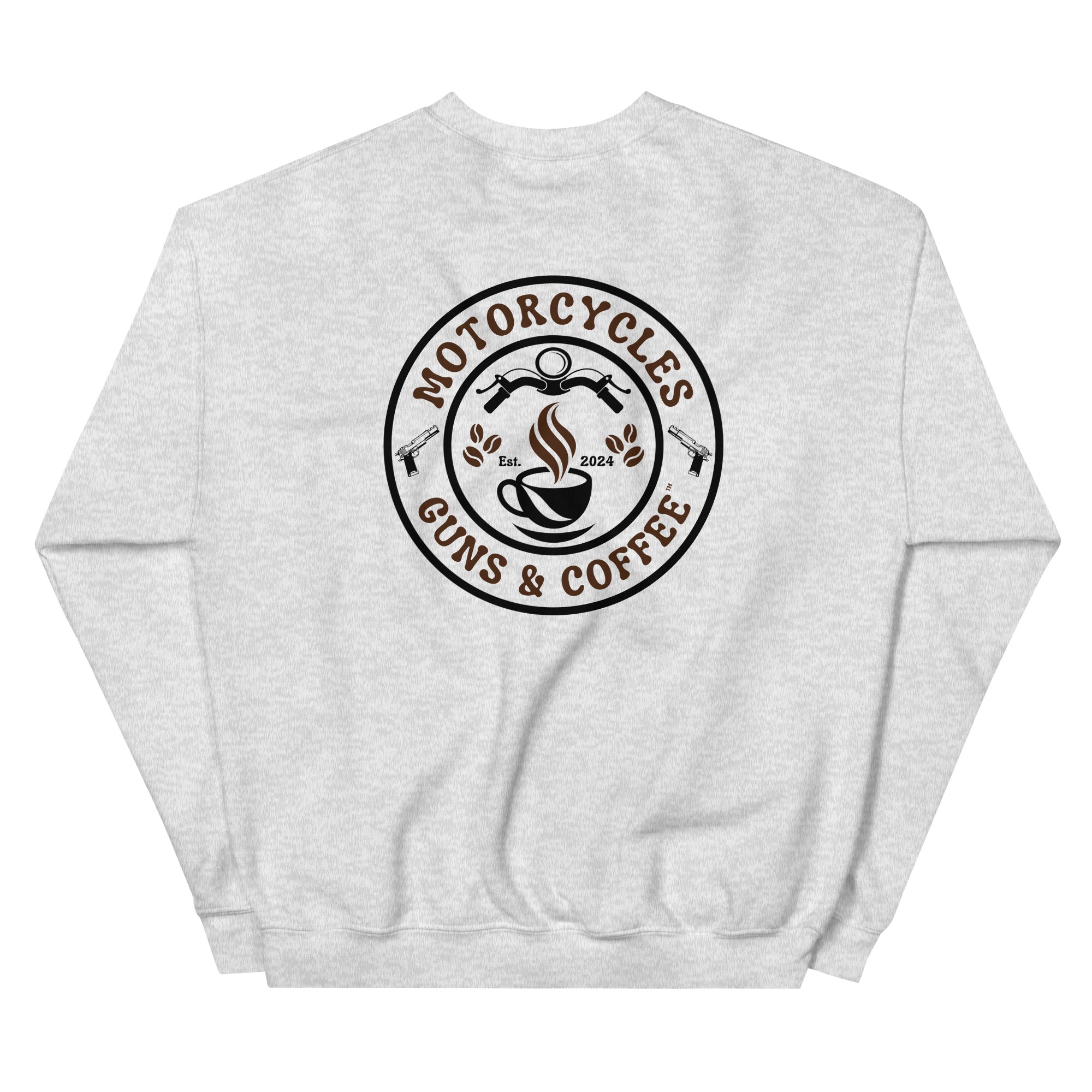 Motorcycles Guns And Coffee Sweatshirt-MGW Clothing