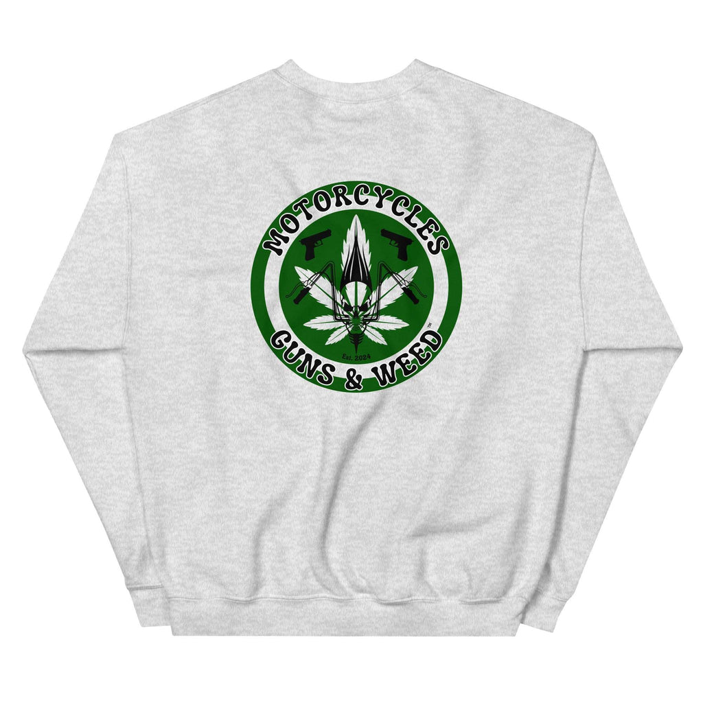 Motorcycles Guns And Weed Sweatshirt-MGW Clothing