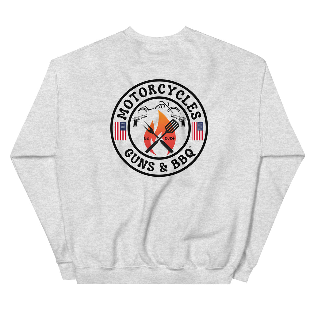 Motorcycles Guns And Bbq Sweatshirt-MGW Clothing
