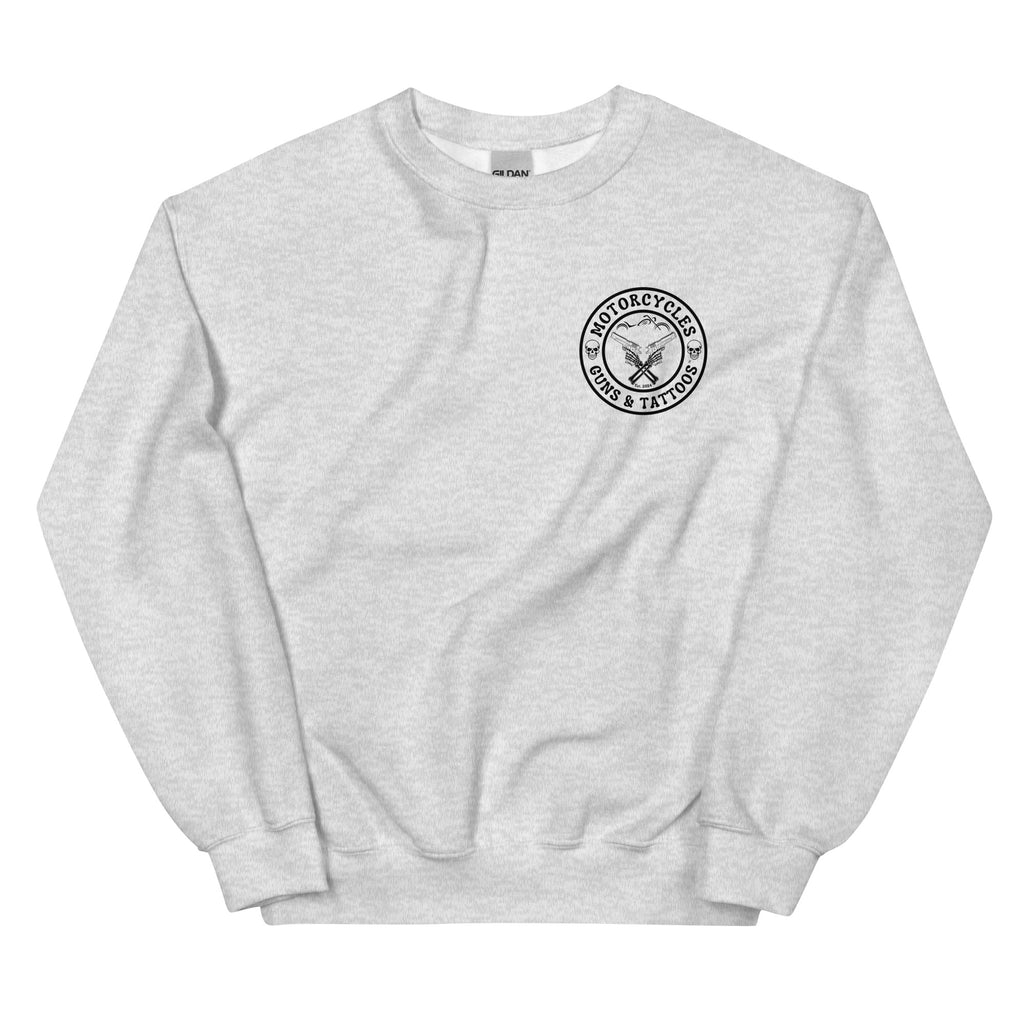 Motorcycles Guns And Tattoos Sweatshirt-MGW Clothing