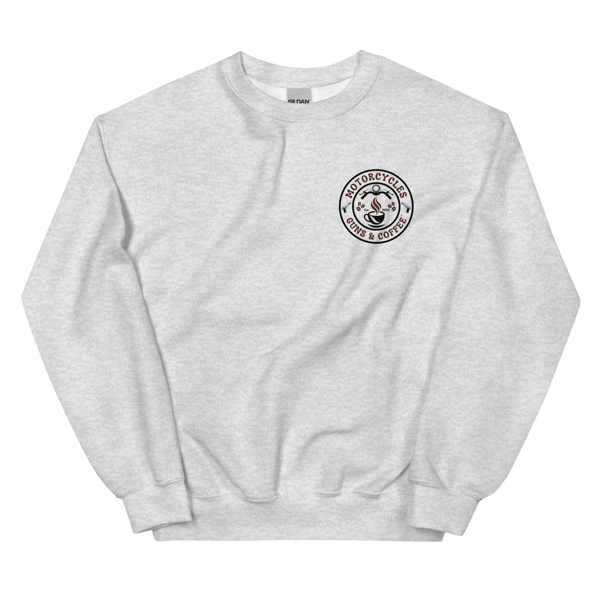 Motorcycles Guns And Coffee Sweatshirt-MGW Clothing