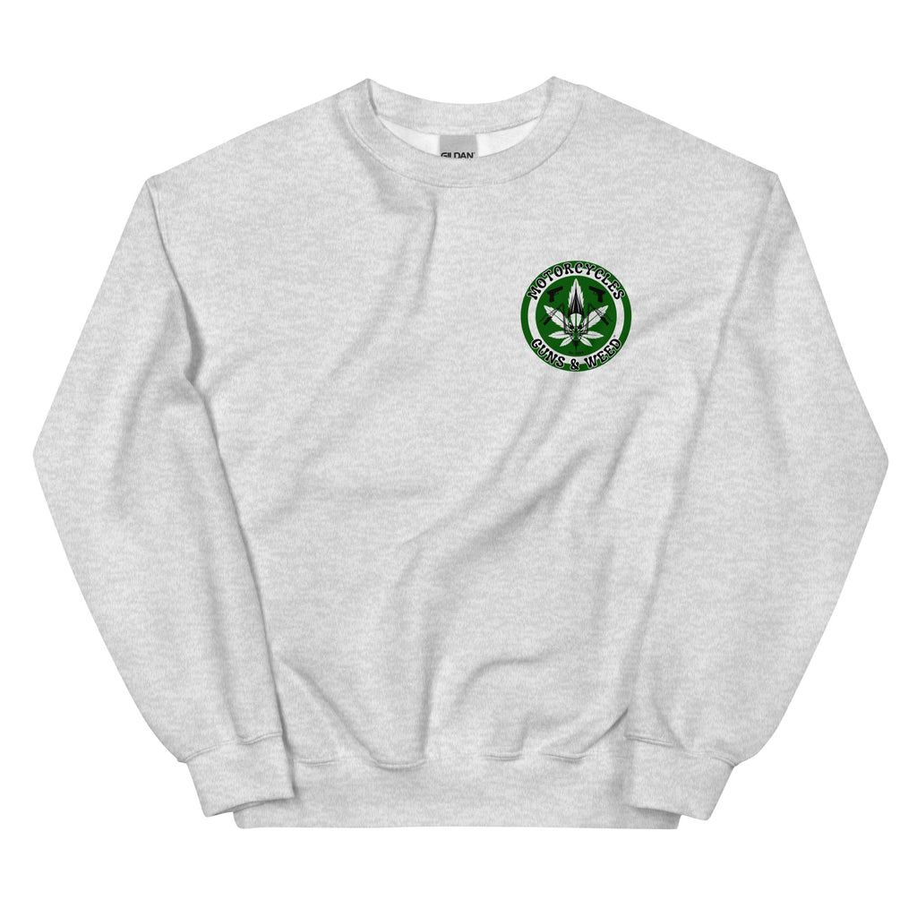 Motorcycles Guns And Weed Sweatshirt-MGW Clothing