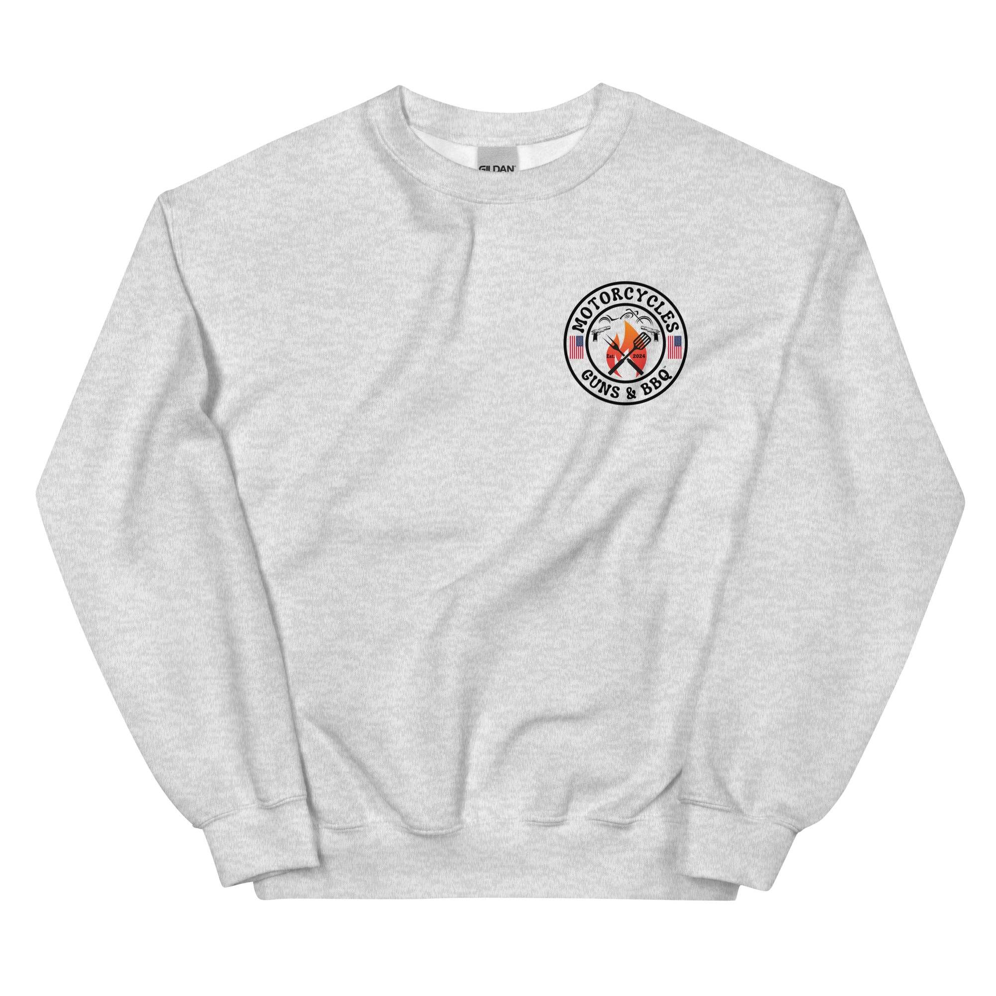 Motorcycles Guns And Bbq Sweatshirt-MGW Clothing