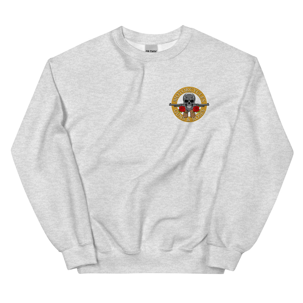 Motorcycles Guns And Roses Sweatshirt-MGW Clothing