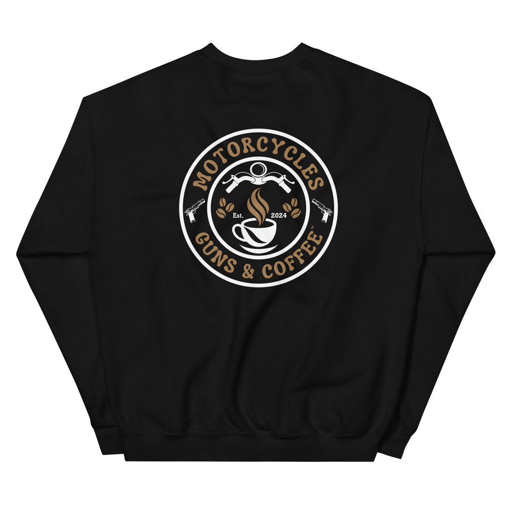 Motorcycles Guns And Coffee Sweatshirt-MGW Clothing