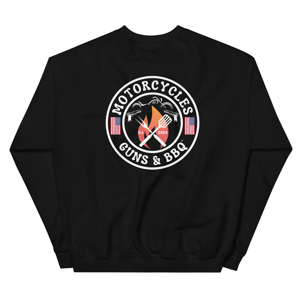 Motorcycles Guns And Bbq Sweatshirt-MGW Clothing