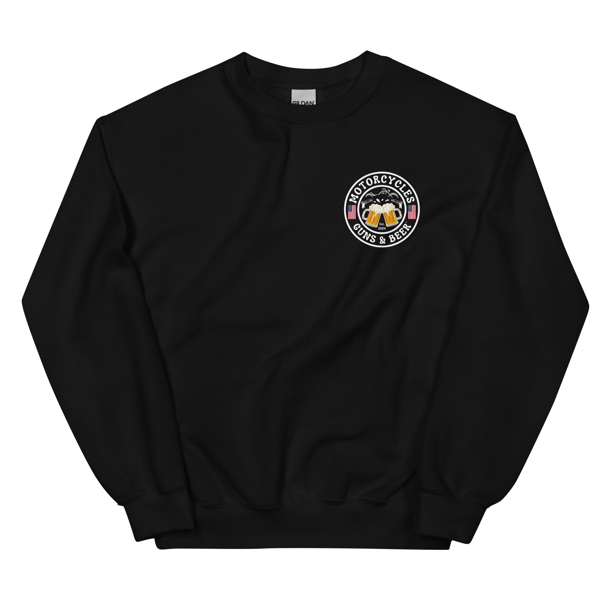 Motorcycles Guns And Beer Sweatshirt-MGW Clothing