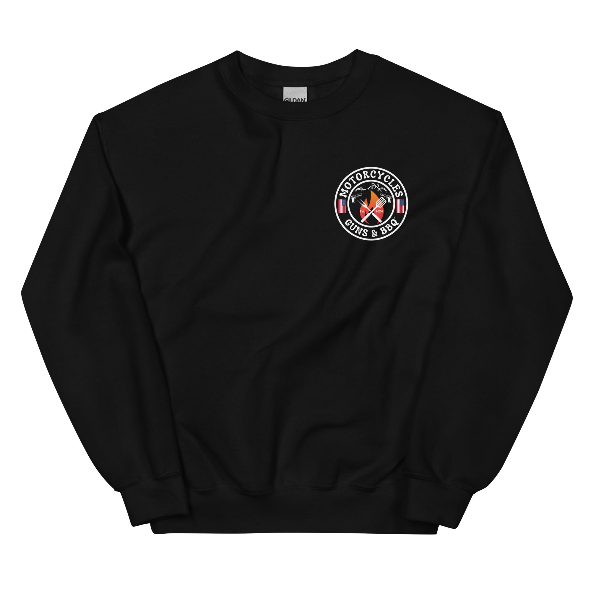 Motorcycles Guns And Bbq Sweatshirt-MGW Clothing