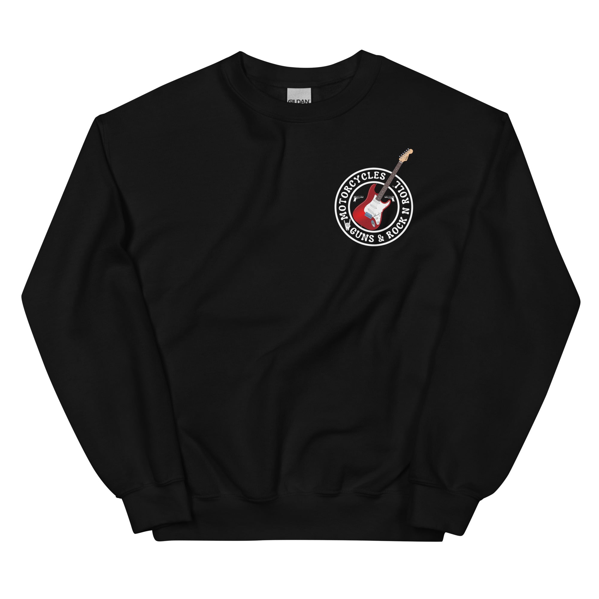Motorcycles Guns And Rock N Roll Sweatshirt-MGW Clothing