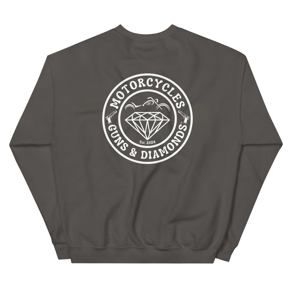 Motorcycles Guns And Diamonds Sweatshirt-MGW Clothing