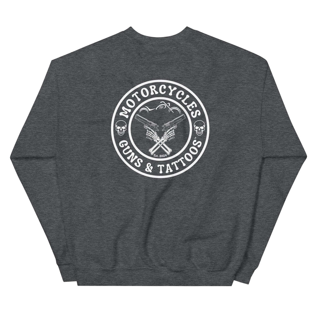 Motorcycles Guns And Tattoos Sweatshirt-MGW Clothing