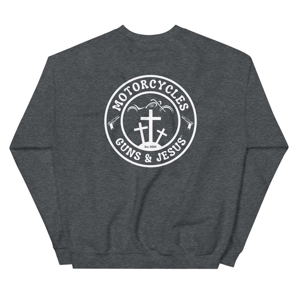 Motorcycles Guns And Jesus Sweatshirt - MGW Clothing