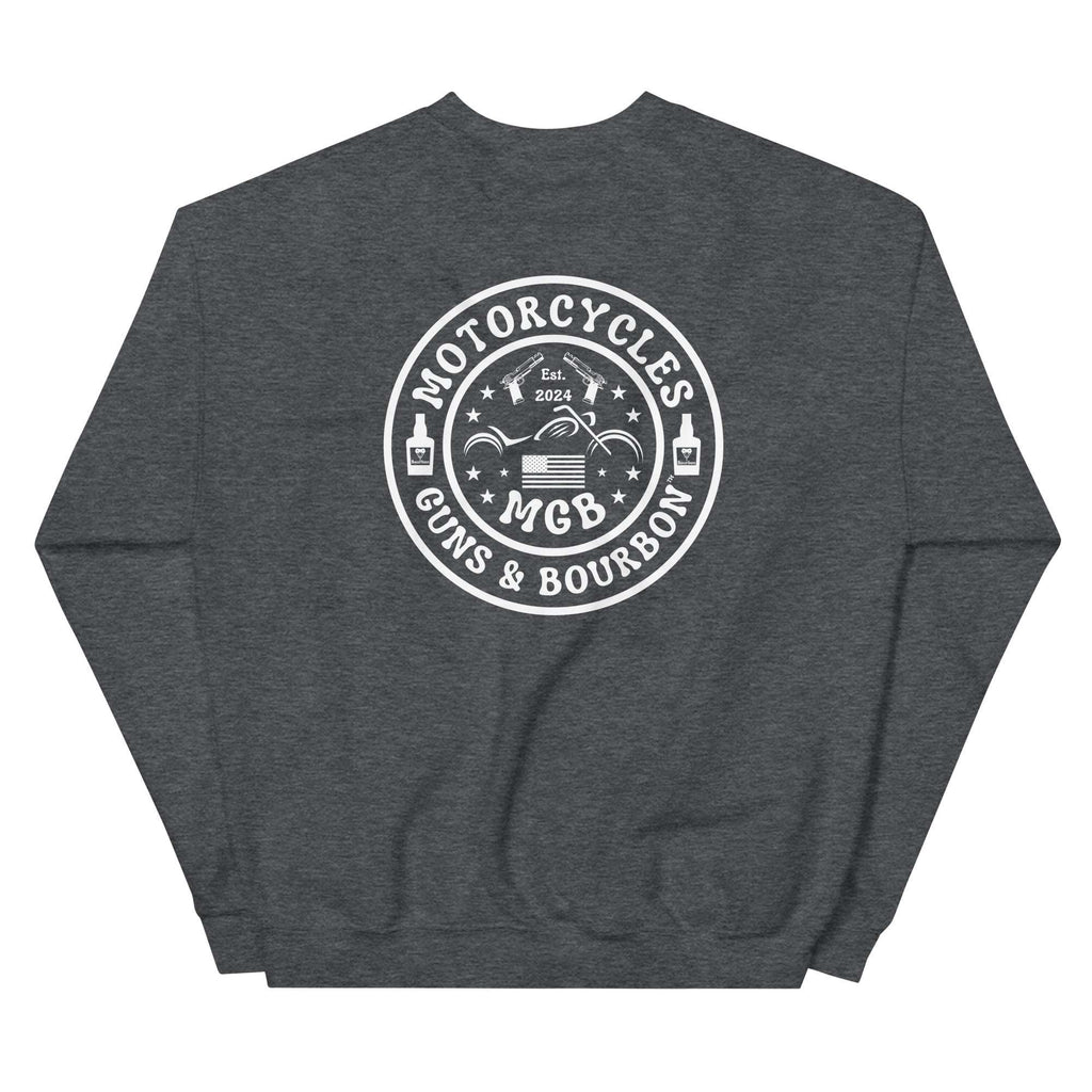 Motorcycles Guns And Bourbon Sweatshirt - MGW Clothing