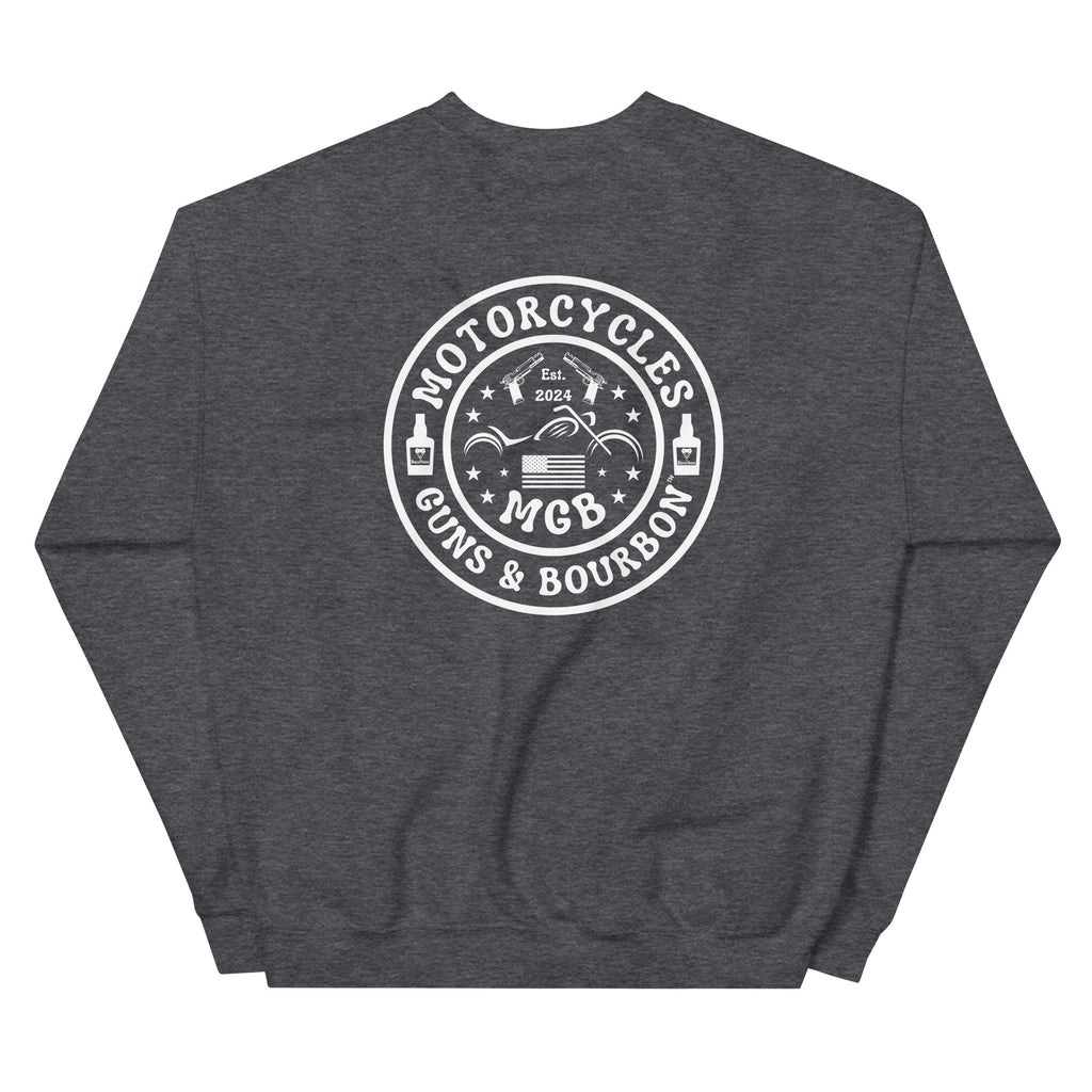 Motorcycles Guns And Bourbon Sweatshirt-MGW Clothing