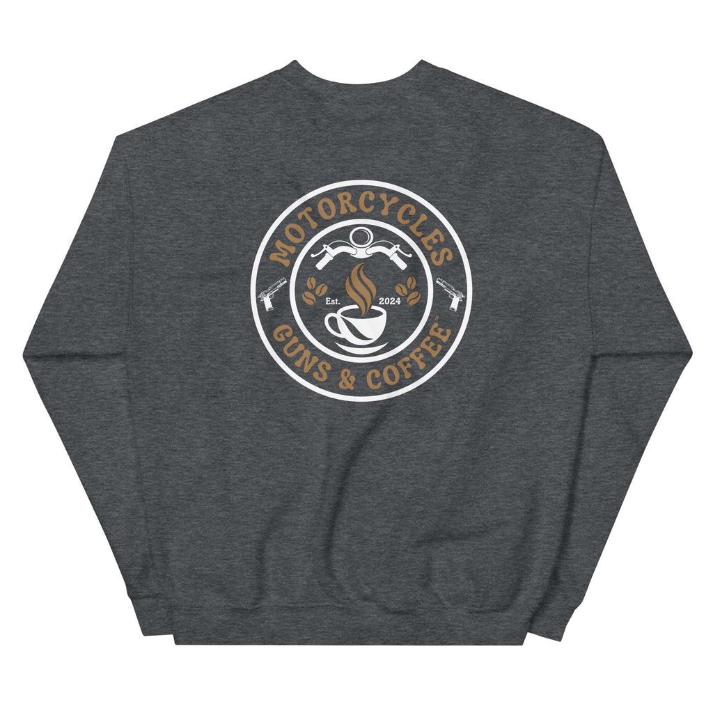 Motorcycles Guns And Coffee Sweatshirt - MGW Clothing