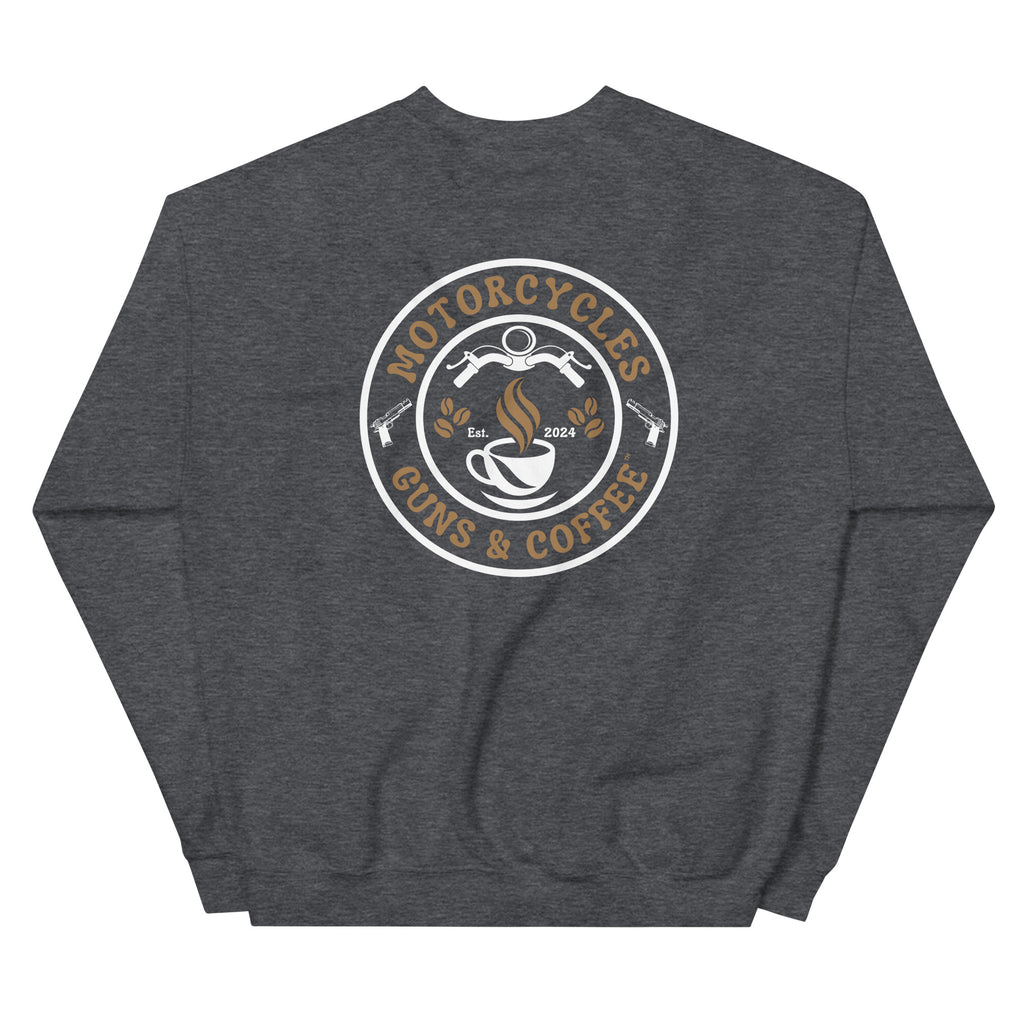 Motorcycles Guns And Coffee Sweatshirt-MGW Clothing