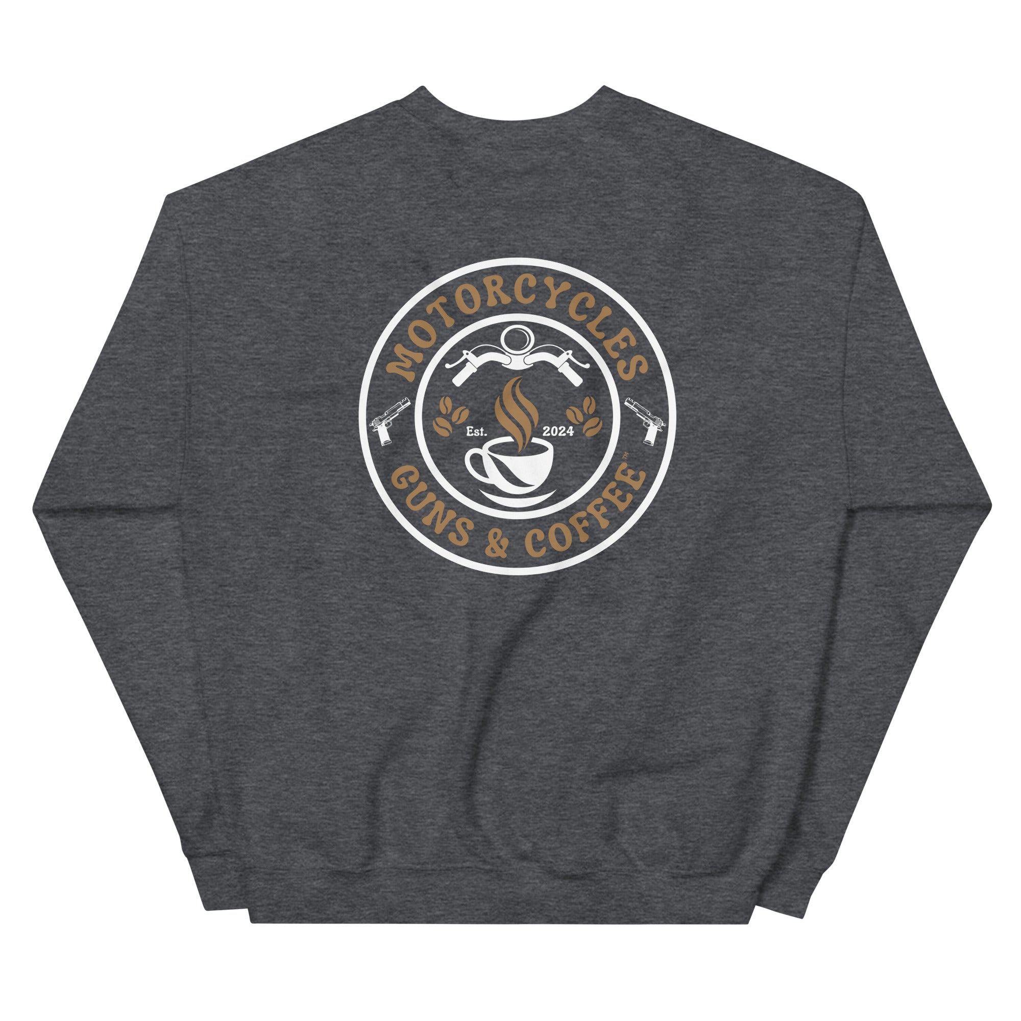Motorcycles Guns And Coffee Sweatshirt-MGW Clothing