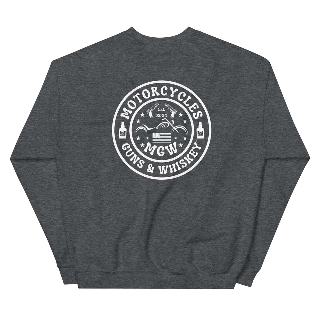 Motorcycles Guns And Whiskey Sweatshirt - MGW Clothing