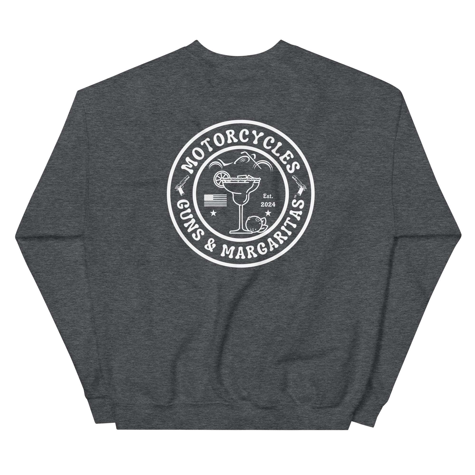 Motorcycles Guns And Margaritas Sweatshirt-MGW Clothing