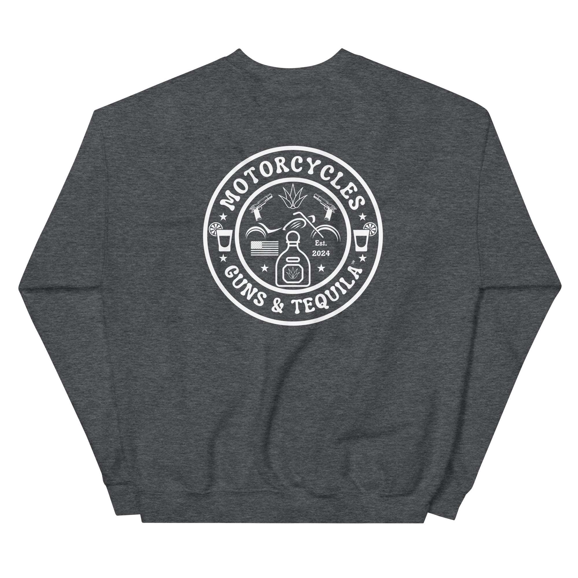 Motorcycles Guns And Tequila Sweatshirt-MGW Clothing