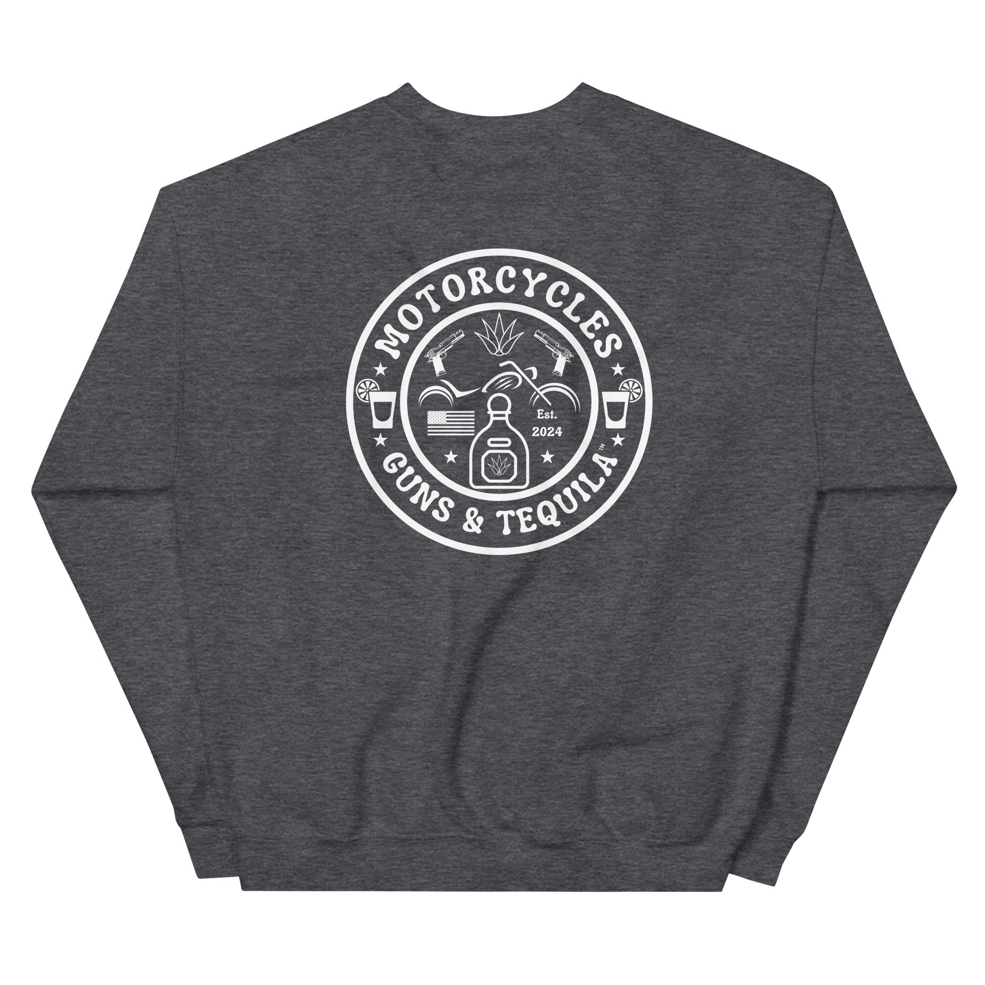 Motorcycles Guns And Tequila Sweatshirt-MGW Clothing