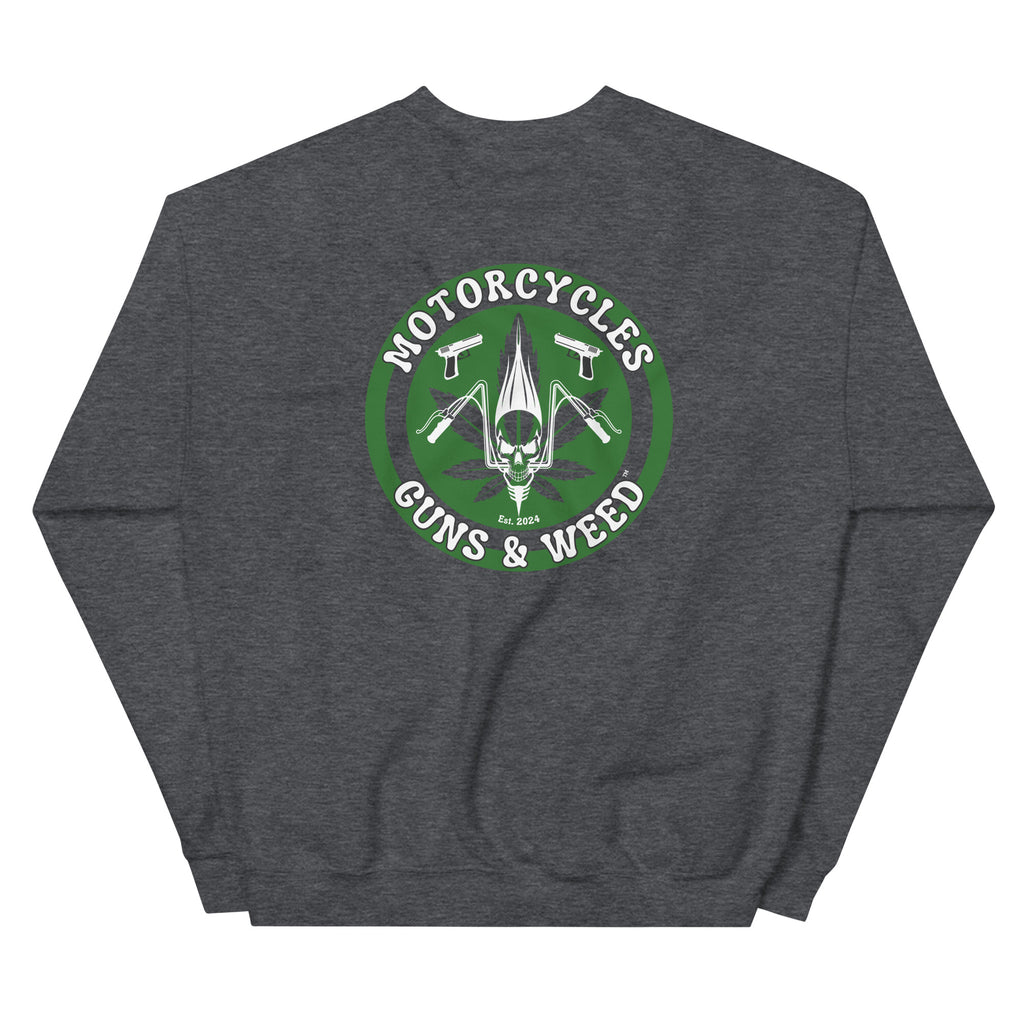 Motorcycles Guns And Weed Sweatshirt-MGW Clothing