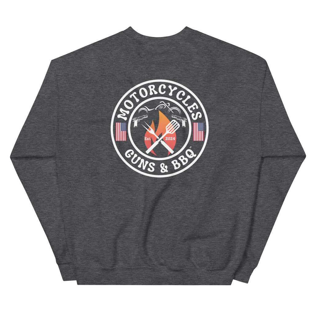 Motorcycles Guns And Bbq Sweatshirt-MGW Clothing