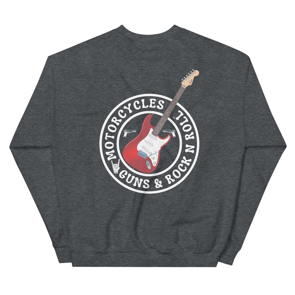Motorcycles Guns And Rock N Roll Sweatshirt - MGW Clothing
