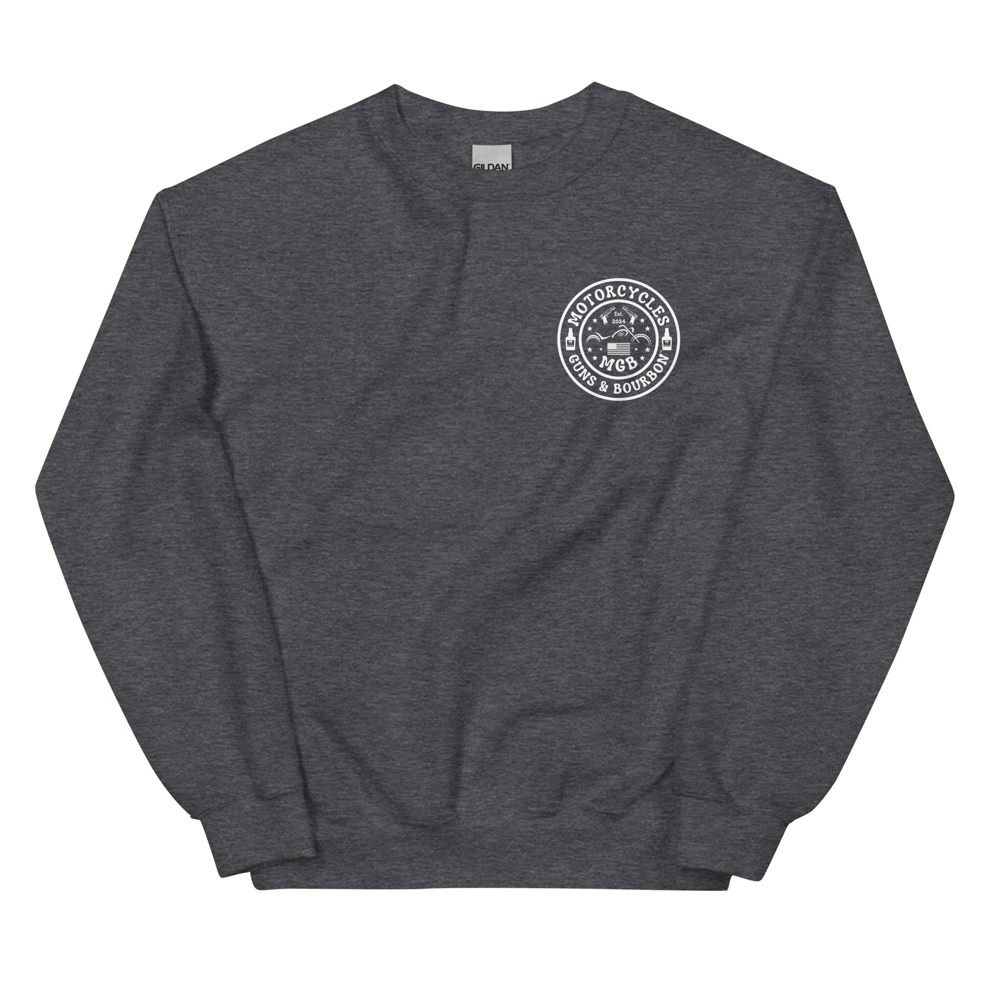 Motorcycles Guns And Bourbon Sweatshirt-MGW Clothing