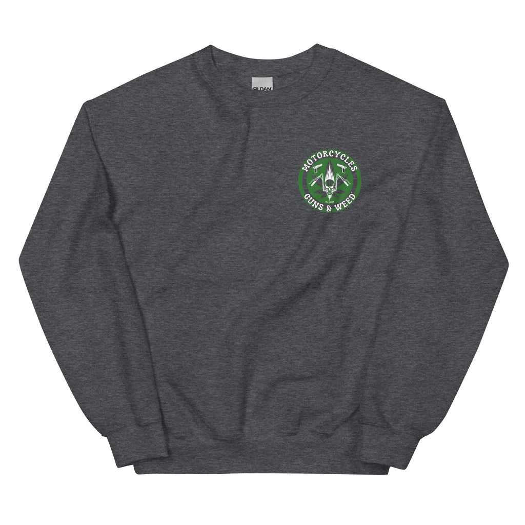 Motorcycles Guns And Weed Sweatshirt-MGW Clothing