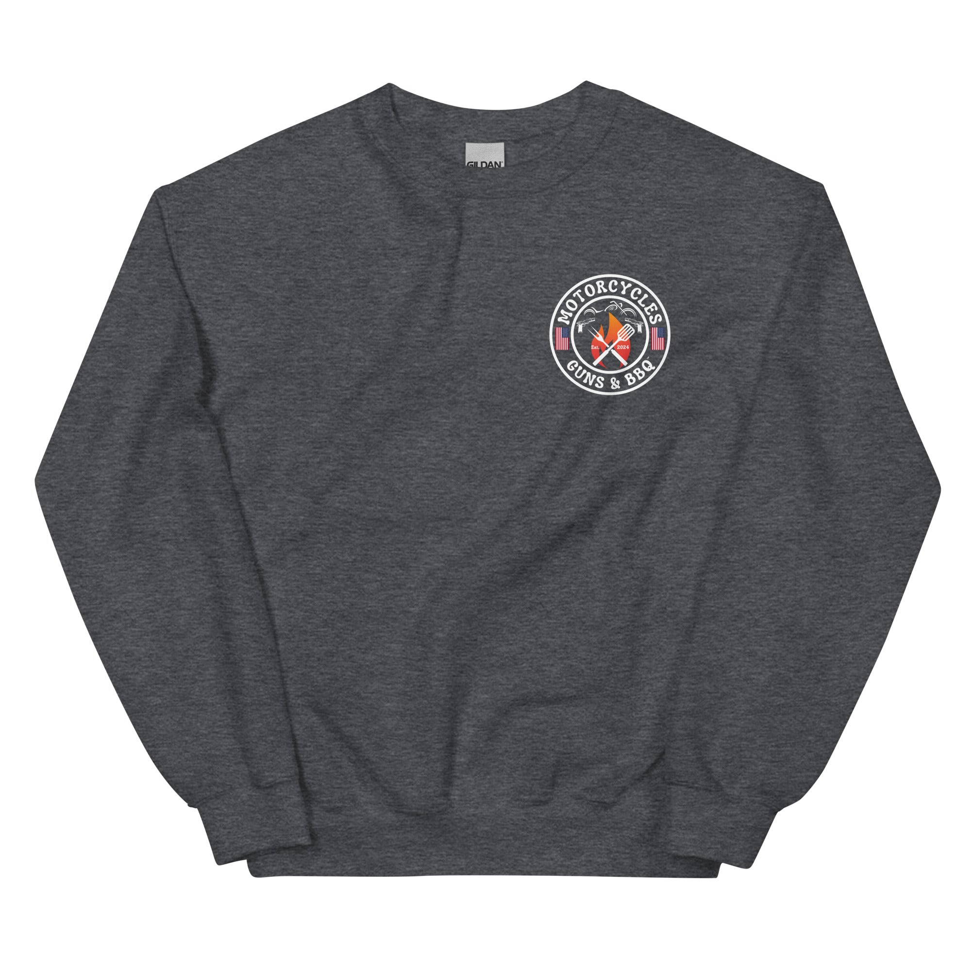 Motorcycles Guns And Bbq Sweatshirt-MGW Clothing