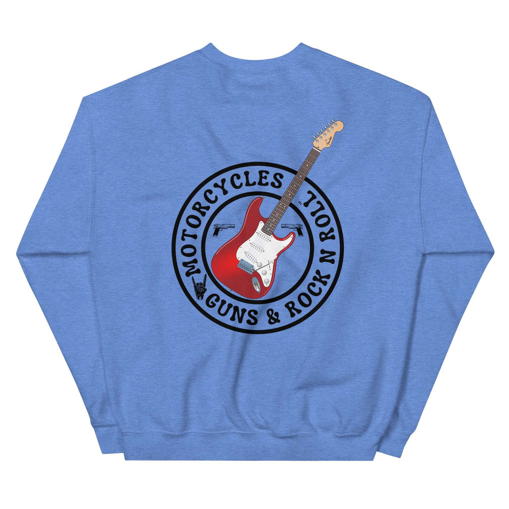 Motorcycles Guns And Rock N Roll Sweatshirt-MGW Clothing