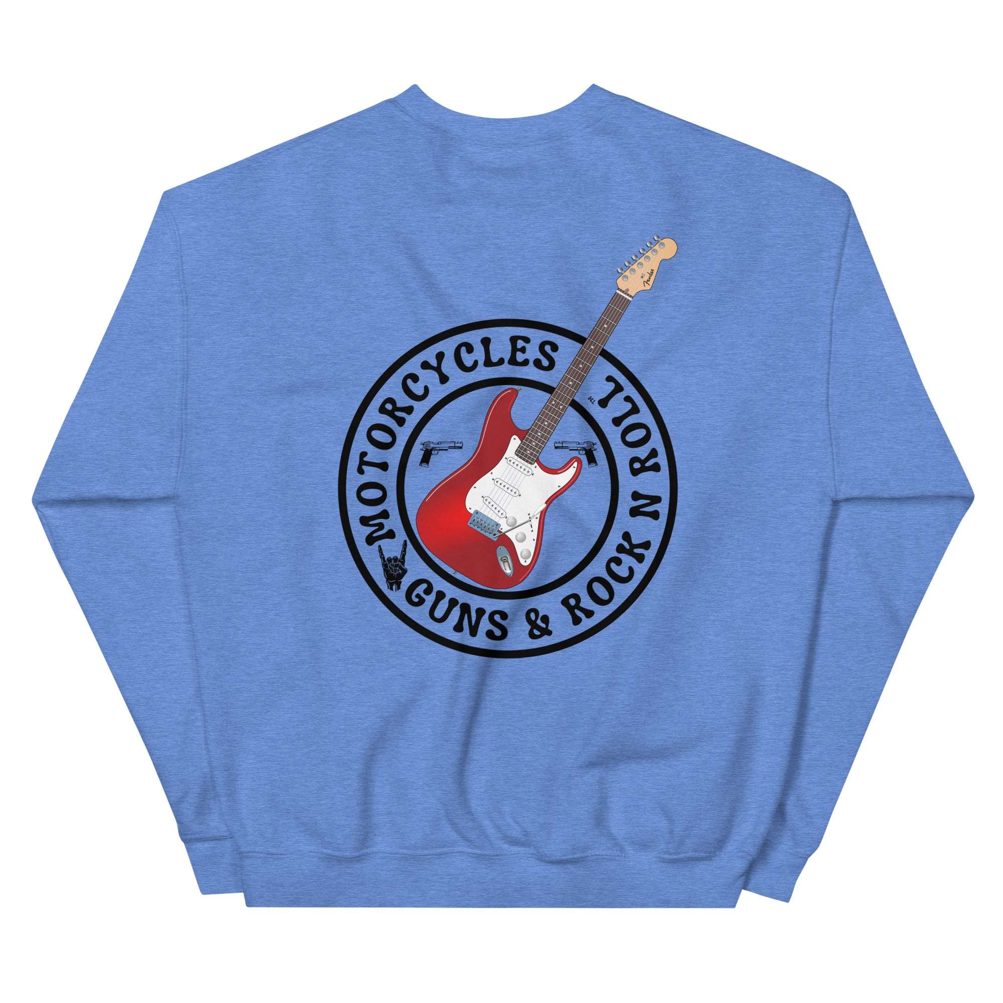 Motorcycles Guns And Rock N Roll Sweatshirt-MGW Clothing