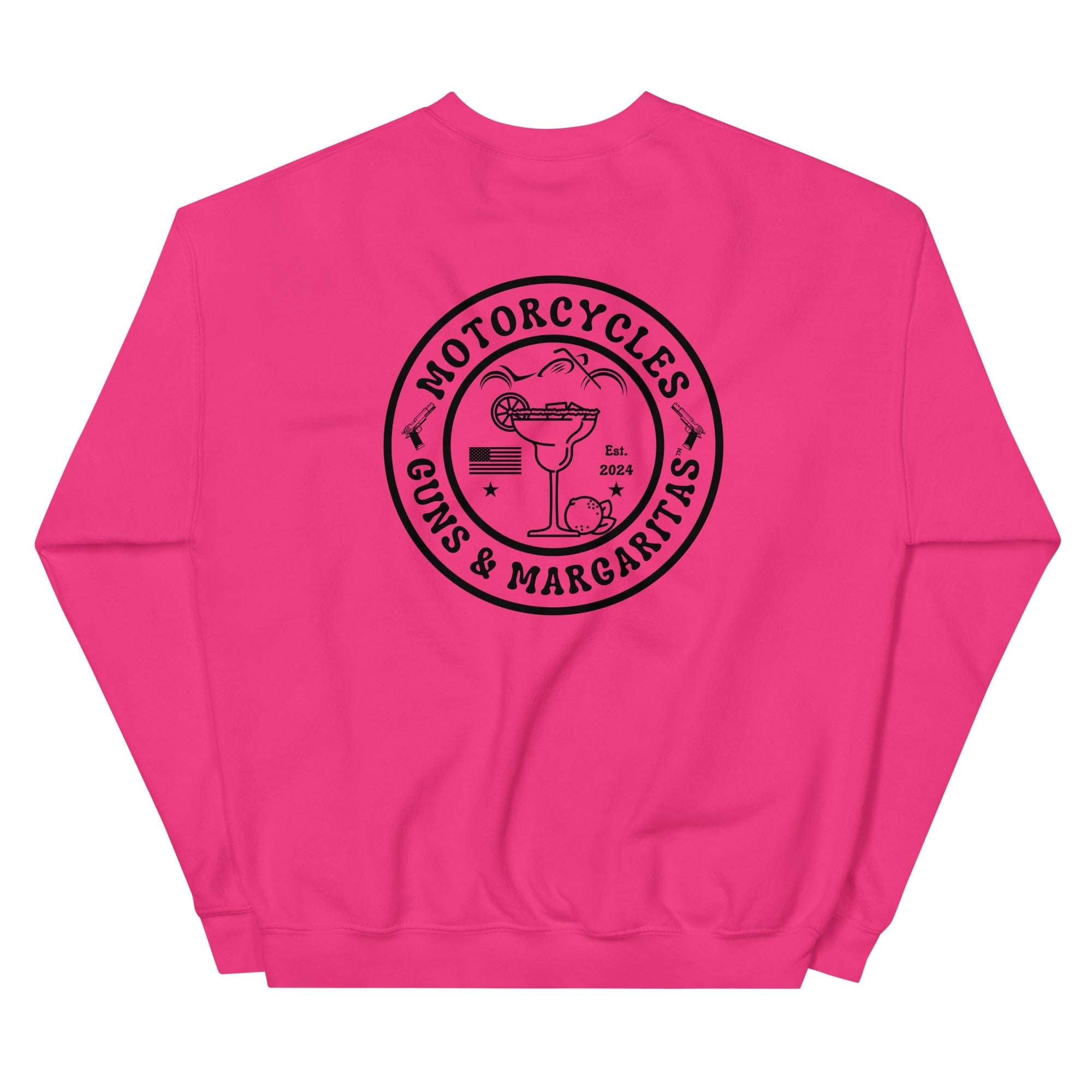 Motorcycles Guns And Margaritas Sweatshirt - MGW Clothing