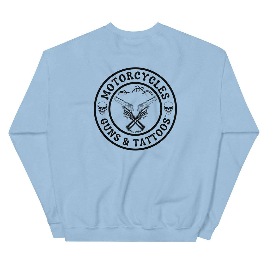 Motorcycles Guns And Tattoos Sweatshirt-MGW Clothing