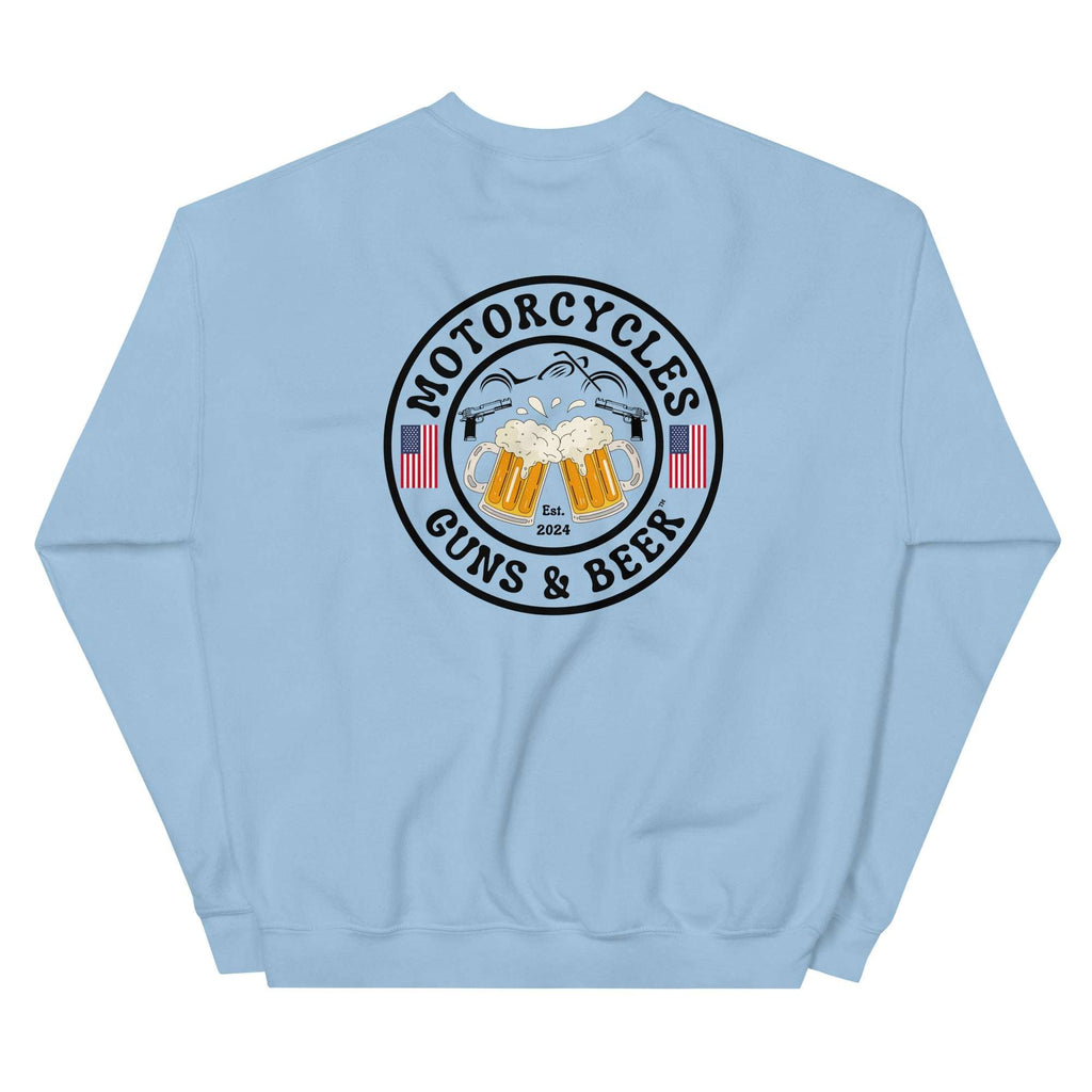 Motorcycles Guns And Beer Sweatshirt - MGW Clothing