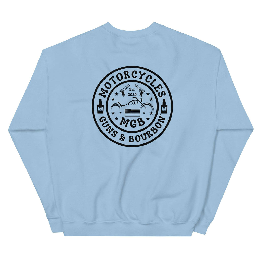 Motorcycles Guns And Bourbon Sweatshirt - MGW Clothing