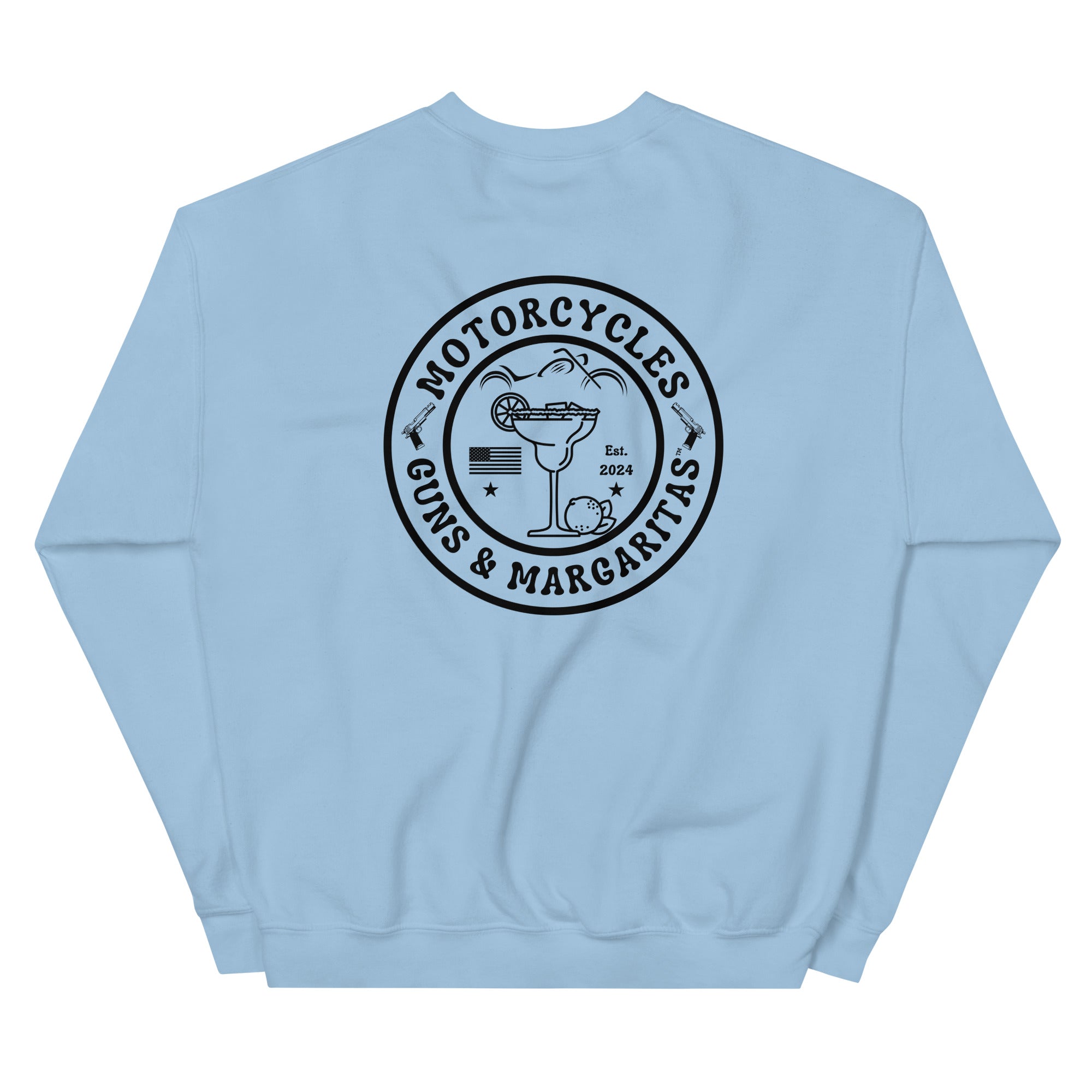 Motorcycles Guns And Margaritas Sweatshirt-MGW Clothing