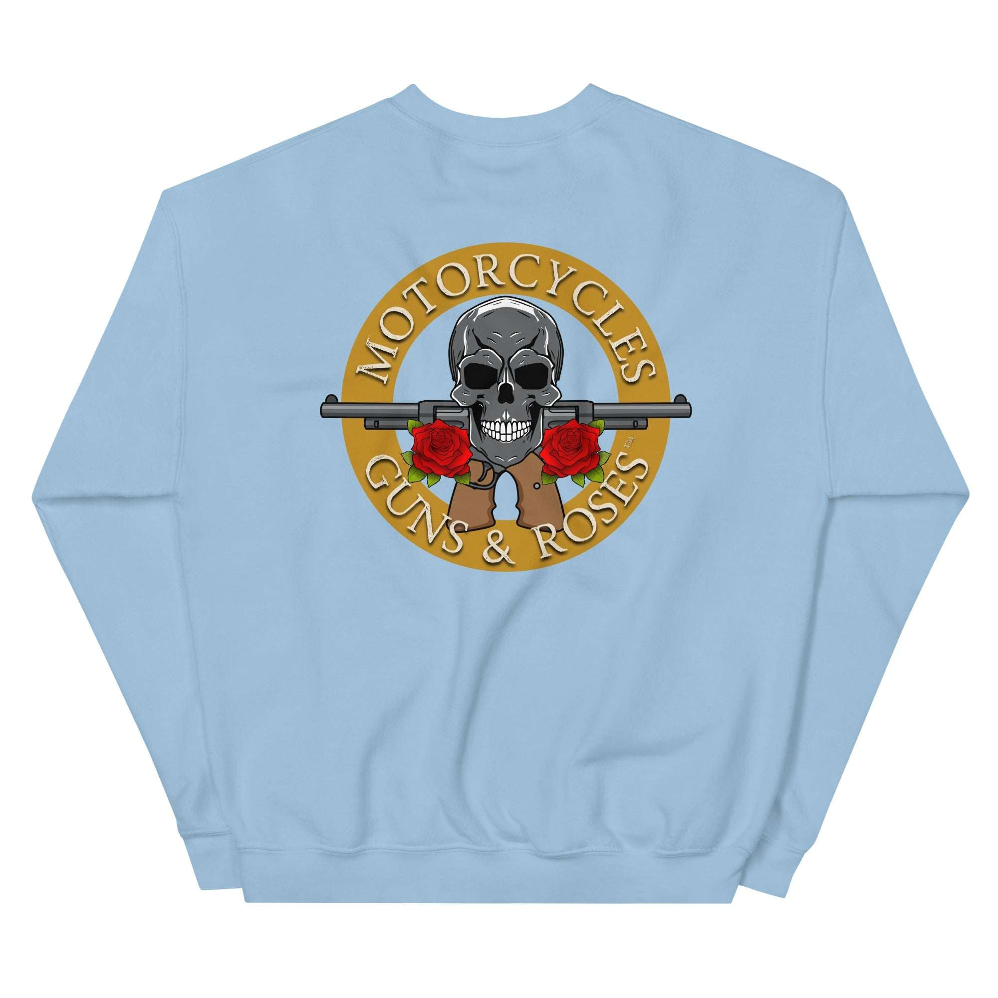 Motorcycles Guns And Roses Sweatshirt - MGW Clothing